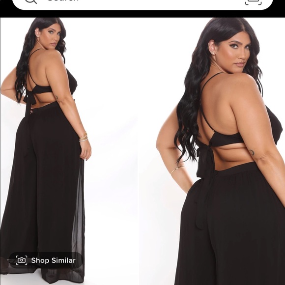Plus Size Fashionnova Black Jumpsuit - Picture 3 of 3